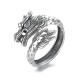 925 Sterling Silver Year of the Dragon Luck Ring