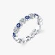 925 Silver Evil Eye Heart Zircon Blessing Ring 925 Silver Evil Eye Heart Zircon Blessing Ring