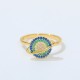 Zircon Copper Wealth Rotatable Ring Zircon Copper Wealth Rotatable Ring