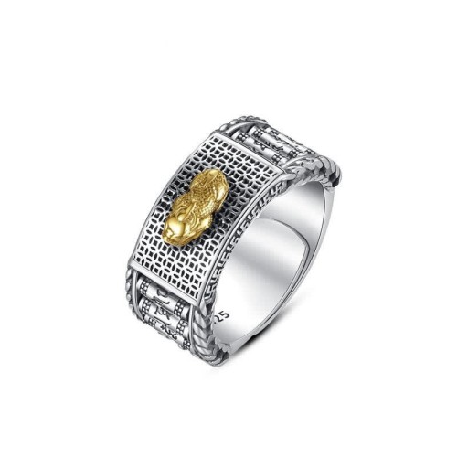 Feng Shui PiXiu Wealth Prayer Wheels Couple Ring