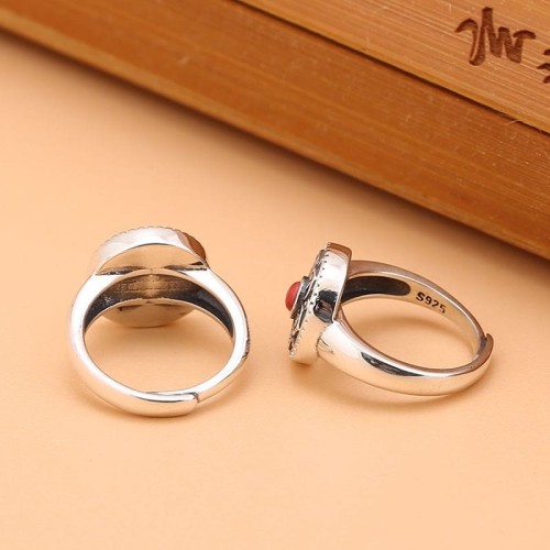 Tibetan Om Mani Padme Hum Peace Rotatable Ring