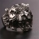 Men's Tiger Head Titanium Steel Punk Rock Ring Men's Tiger Head Titanium Steel Punk Rock Ring
