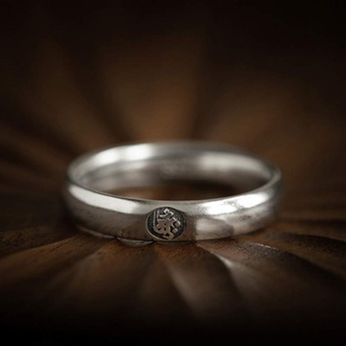 925 Sterling Silver Chinese Zodiac Buddha Blessing Ring 925 Sterling Silver Chinese Zodiac Buddha Blessing Ring
