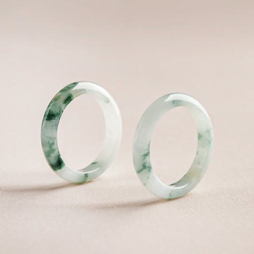 Natural Green Jade Luck Ring Natural Green Jade Luck Ring