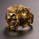 Men's Tiger Head Titanium Steel Punk Rock Ring Men's Tiger Head Titanium Steel Punk Rock Ring