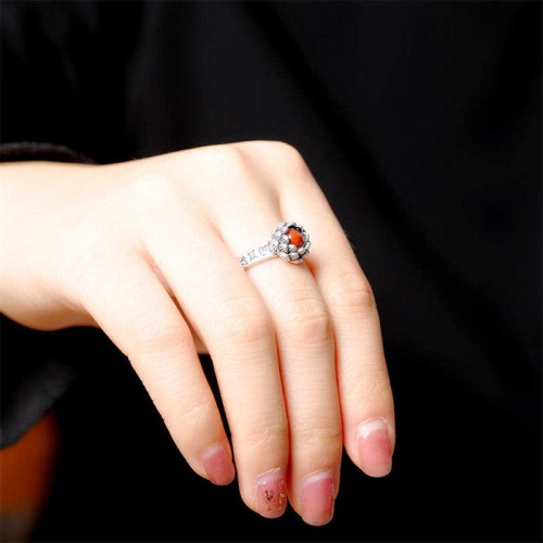 925 Sterling Silver Lotus Ring 925 Sterling Silver Lotus Ring