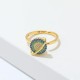 Zircon Copper Wealth Rotatable Ring Zircon Copper Wealth Rotatable Ring