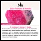 Sterling Silver Red Corundum Courage Ring Sterling Silver Red Corundum Courage Ring