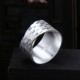 Tibetan 990 Silver Hammered Rustic Ring Tibetan 990 Silver Hammered Rustic Ring