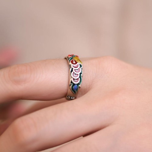 Feng Shui Five Emperor Coins Wealth Ring Feng Shui Five Emperor Coins Wealth Ring
