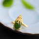 18K Gold-Plated Pixiu Jade Wealth Ring 18K Gold-Plated Pixiu Jade Wealth Ring