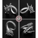 990 Silver Dragon Luck Protection Ring 990 Silver Dragon Luck Protection Ring