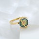 Zircon Copper Wealth Rotatable Ring Zircon Copper Wealth Rotatable Ring