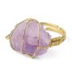 Amethyst Crystal Adjustable Ring Amethyst Crystal Adjustable Ring
