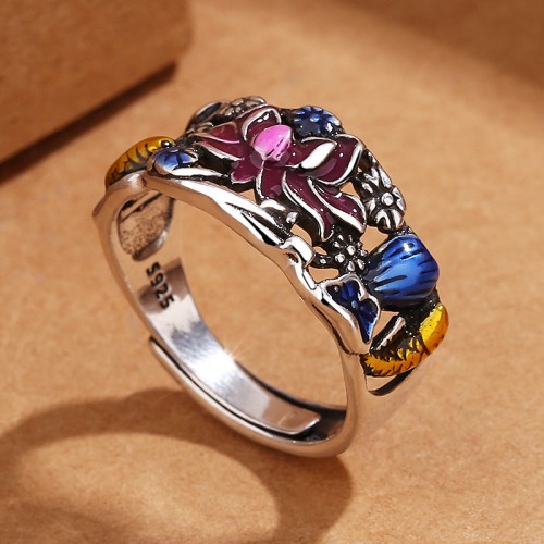 Koi Fish Lotus Wealth Ring