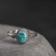 925 Silver Turquoise Wisdom Love Ring 925 Silver Turquoise Wisdom Love Ring
