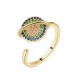 Zircon Copper Wealth Rotatable Ring Zircon Copper Wealth Rotatable Ring