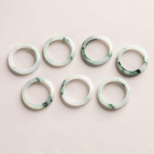 Natural Green Jade Luck Ring Natural Green Jade Luck Ring