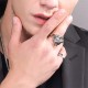 Men's Tiger Head Titanium Steel Punk Rock Ring Men's Tiger Head Titanium Steel Punk Rock Ring