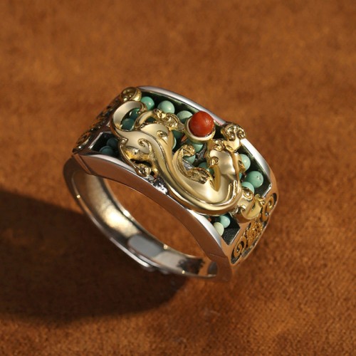 925 Sterling Silver PiXiu Abacus Protection Ring 925 Sterling Silver PiXiu Abacus Protection Ring