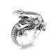 Vintage 925 Silver Year of the Dragon Luck Ring Vintage 925 Silver Year of the Dragon Luck Ring