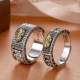 Feng Shui PiXiu Wealth Prayer Wheels Couple Ring