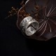 999 Sterling Silver Koi Lotus Heart Sutra Ring