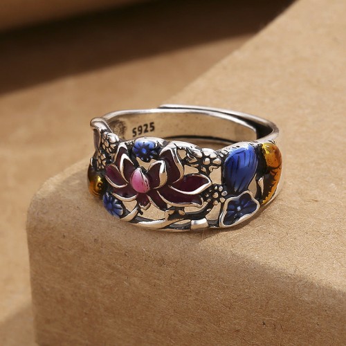 Koi Fish Lotus Wealth Ring
