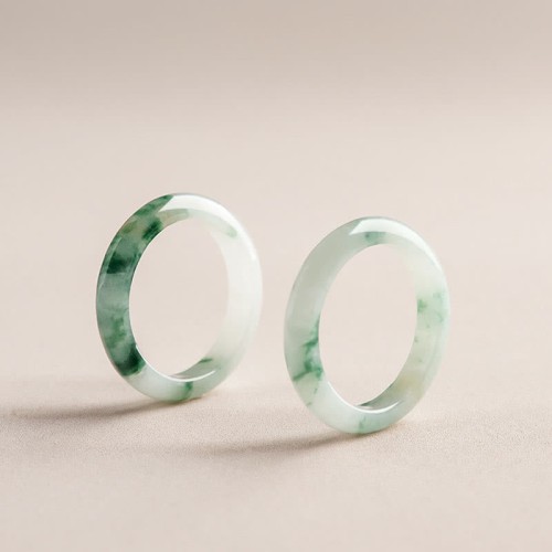 Natural Green Jade Luck Ring Natural Green Jade Luck Ring