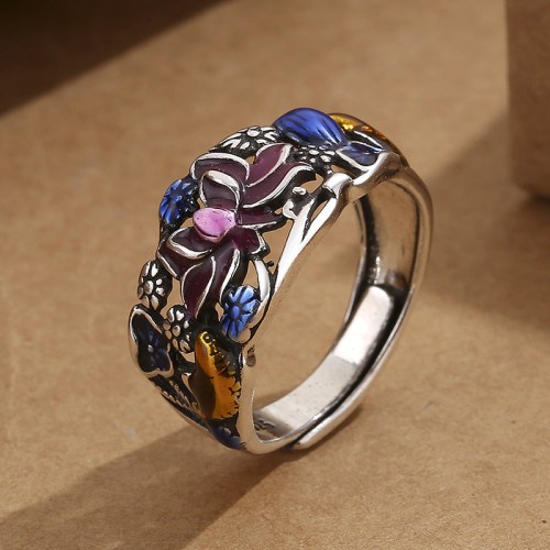 Koi Fish Lotus Wealth Ring