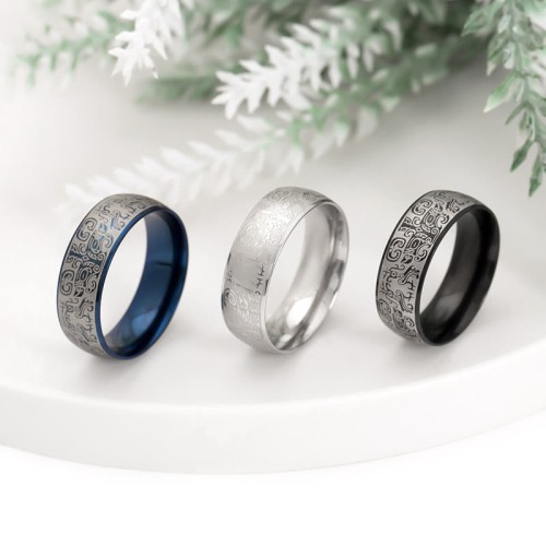 Mythological Taotie Wealth Titanium Steel Ring