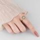 Zircon Copper Wealth Rotatable Ring Zircon Copper Wealth Rotatable Ring