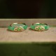 18K Gold Plated Green Chalcedony Strength Ring 18K Gold Plated Green Chalcedony Strength Ring