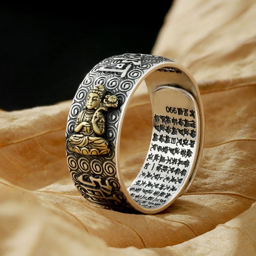 Chinese Zodiac Buddha Wealth Ring Chinese Zodiac Buddha Wealth Ring