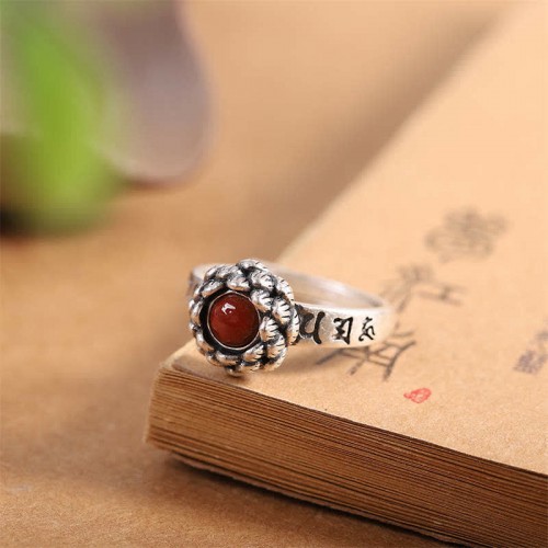 925 Sterling Silver Lotus Ring 925 Sterling Silver Lotus Ring