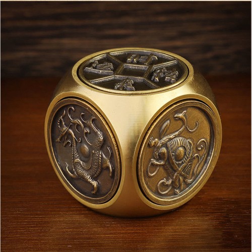 Four Beasts Feng Shui Yin Yang Bagua Copper Coin Decoration Four Beasts Feng Shui Yin Yang Bagua Copper Coin Decoration