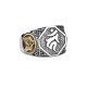925 Silver Sanskrit Protection Adjustable Ring