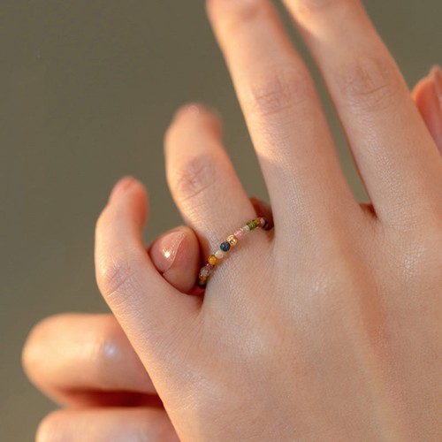 Natural Tourmaline Love Ring