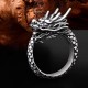 990 Silver Dragon Luck Protection Ring 990 Silver Dragon Luck Protection Ring