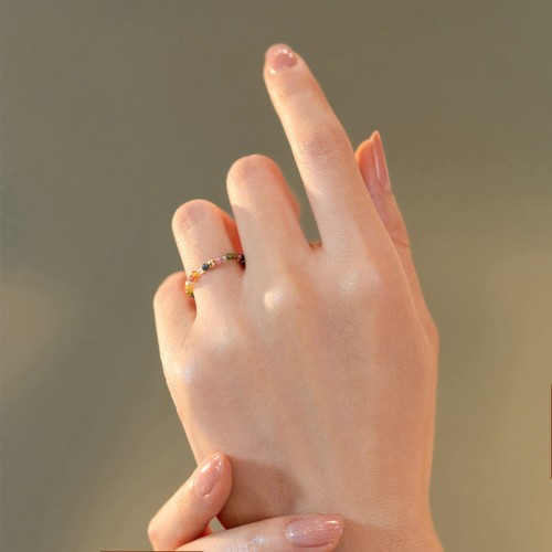 Natural Tourmaline Love Ring