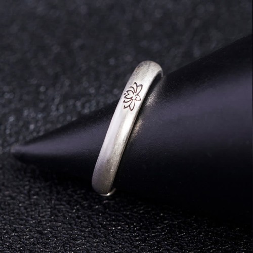 925 Sterling Silver Lotus Flower Enlightenment Ring 925 Sterling Silver Lotus Flower Enlightenment Ring