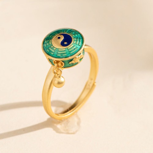 Yin Yang Copper Luck Rotatable Ring Yin Yang Copper Luck Rotatable Ring