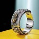 Feng Shui PiXiu Wealth Prayer Wheels Couple Ring