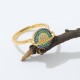 Zircon Copper Wealth Rotatable Ring Zircon Copper Wealth Rotatable Ring
