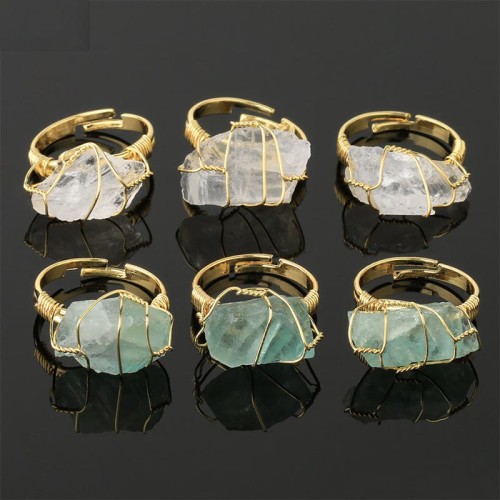 Amethyst Crystal Adjustable Ring Amethyst Crystal Adjustable Ring