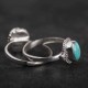 925 Silver Turquoise Wisdom Love Ring 925 Silver Turquoise Wisdom Love Ring