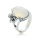 990 Sterling Silver Chalcedony Harmony Ring 990 Sterling Silver Chalcedony Harmony Ring