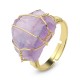 Amethyst Crystal Adjustable Ring Amethyst Crystal Adjustable Ring