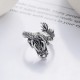 Vintage 925 Silver Year of the Dragon Luck Ring Vintage 925 Silver Year of the Dragon Luck Ring