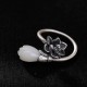 Jade Lotus Copper Healing Adjustable Ring